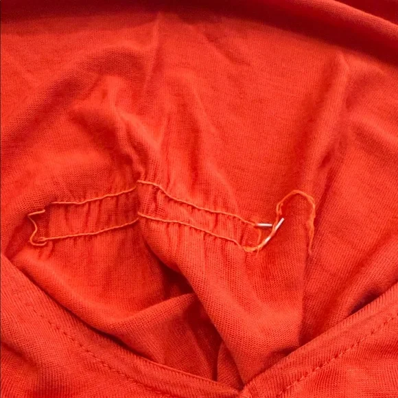 Tristan Rust Orange Ruffle Front Tank Top – XS - Picture 7 of 7